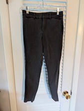 Old Navy Size 2 High Rise Pixie Never Fade Dark Gray Pants Ankle