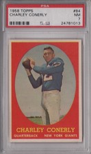 Charley Charlie Conerly 1958 Topps PSA 7 NM Graded Card New York Giants HOF #84