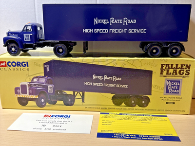 #ad Corgi Classics Fallen Flags #52303 Nickel Plate Road Mack B Series Semi $28.49