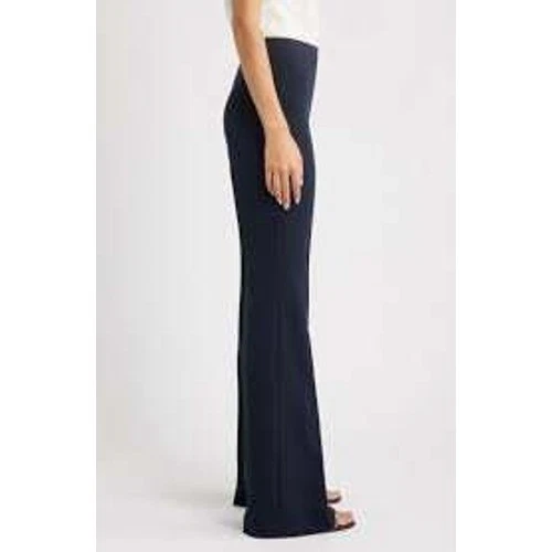 Pantalones de Crepé Theory Demetria Admiral Vestido Corte Bota Carrera Hecho en EE. UU. Azul Foto 2 de 4