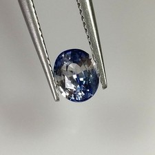0.66ct Natural Ceylon blue sapphire oval cut nice blue good luster gem