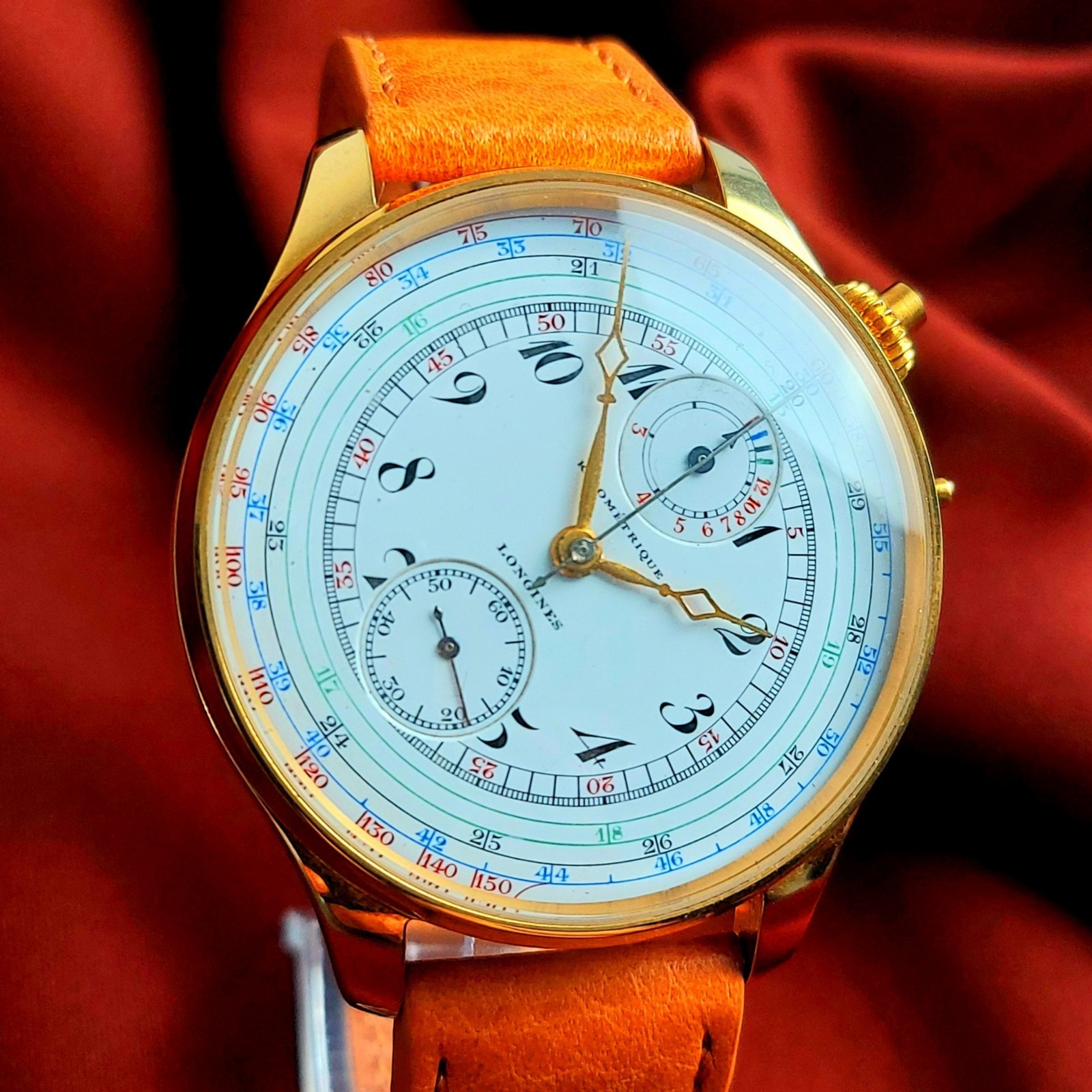 Swiss Wristwatch Longines Vintage Men`s Watch White Dial Swiss Made Serviced