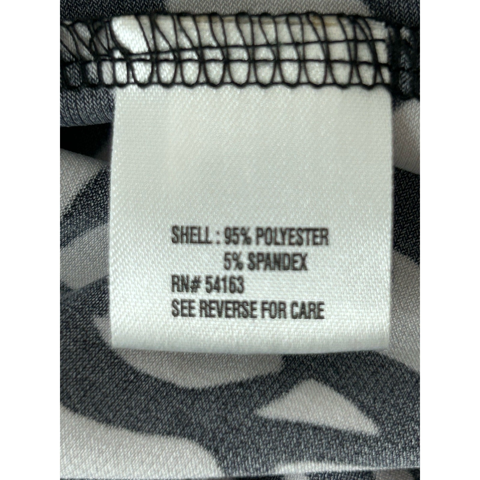CALVIN KLEIN Women’s Black & White Pattern Sleeveless Top Sz S image 9