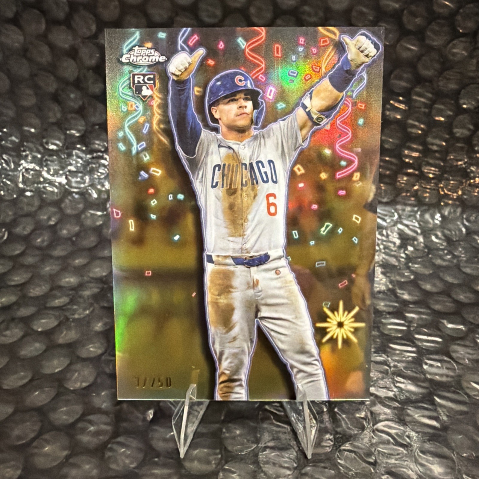 2025 Topps Chrome Update Matt Shaw Rc Celebracion Gold Refractor SP /50
