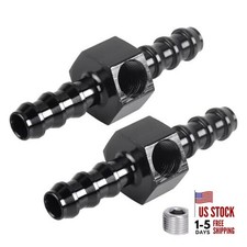 5/16" Barb Inline Fuel Pressure Gauge Fitting 5/16" Barb with 1/8 NPT Port