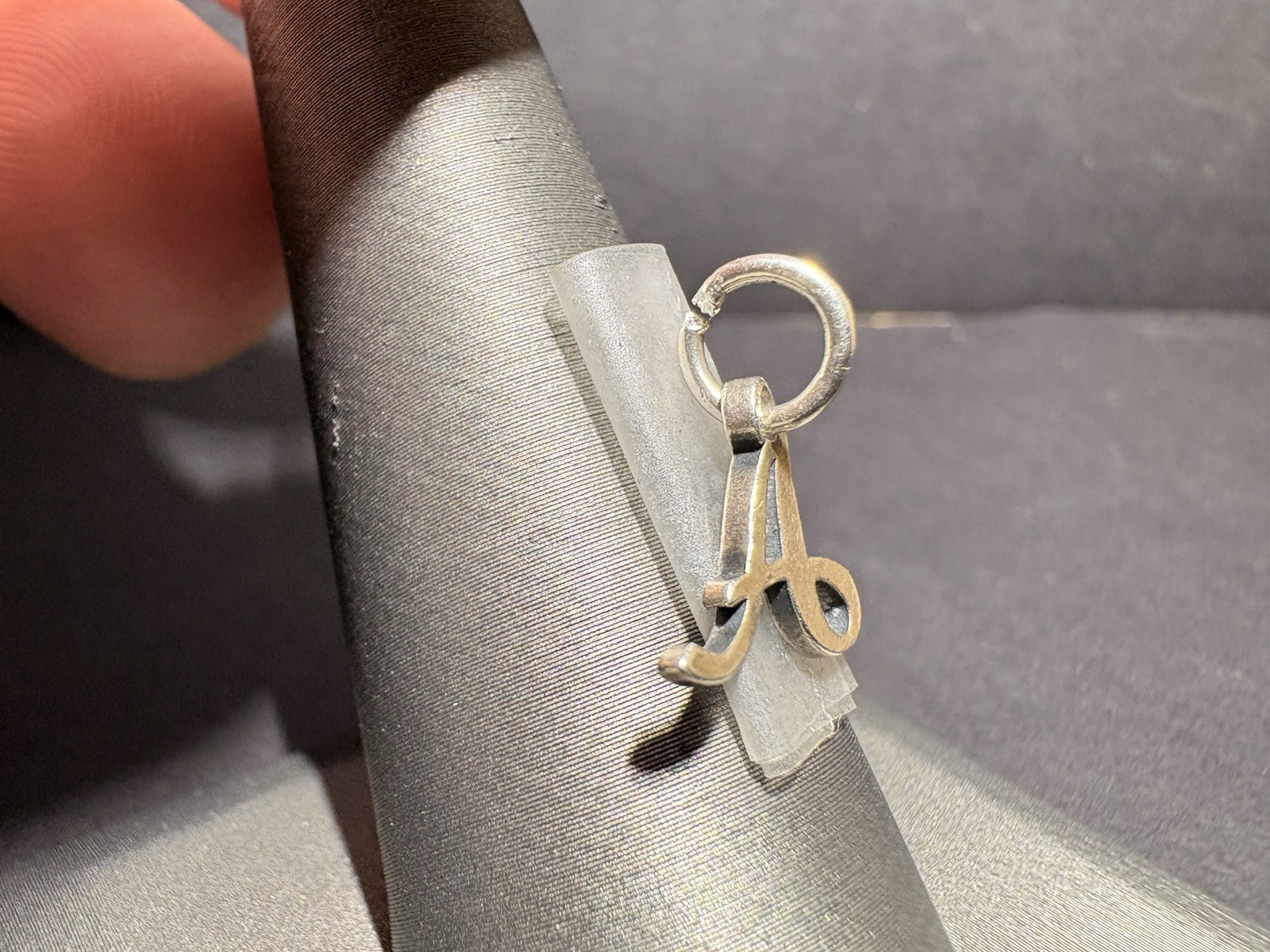 James Avery Large Script Initial "A" Charm - image 2