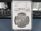 1926 $1 Peace Dollar NGC MS63 (AXJ)