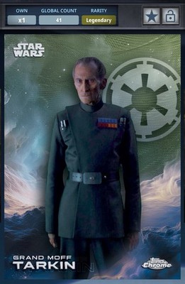 Star Wars Card Trader Chrome 2025 Legendary Kashyyk Green Grand Moff Tarkin 99cc