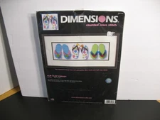 DIMENSIONS COUNTED CROSS STITCH KIT FLIP FLOP FRENZY SEALED 2004