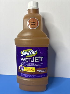 #ad Swiffer Wet Jet Wood Floor Cleaner Refill 42.2 oz Blossom Breeze MORE SHINE $19.99