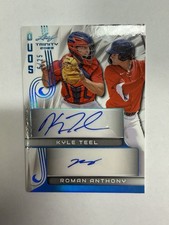 2023 Leaf Trinity Dual Auto Roman Anthony/Kyle Teel Platinum /25 Boston Red Sox