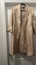Kasper Tan Long Sleeve Jacket Open Front Women's Blazer Size 4