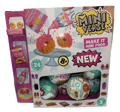 MGA Miniverse Make It Mini Cafe Series 3 Display Box + 20 Sealed Balls Wave2 New