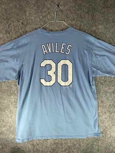 MLB Baseball Majestic Mike Aviles Shirt #30 Kansas City Royals XL blau - Bild 5 von 5