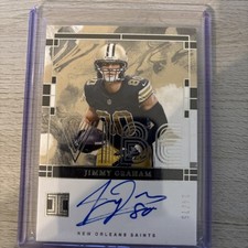 2024 Panini Impeccable Jimmy Graham Vibe On Card Auto 24/75🔥Saints