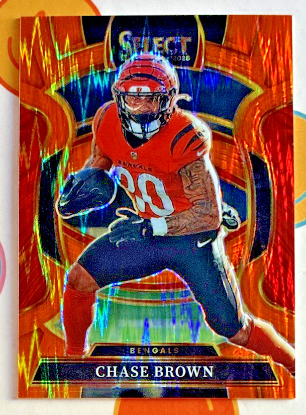 Panini Select 2025 Prizm Chase Brown  #59 Bengals /499 Color Match