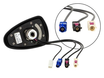 Kombiflex Dachantenne GPS AM/FM DAB/DAB+ Fakra aktiv Shark 2 Calearo 7677810