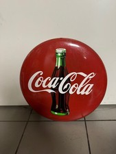 Coca-Cola Blechschild rund&ndash;40 cm&ndash;Orig. Lizenzartikel von 1990&ndash;Vintage