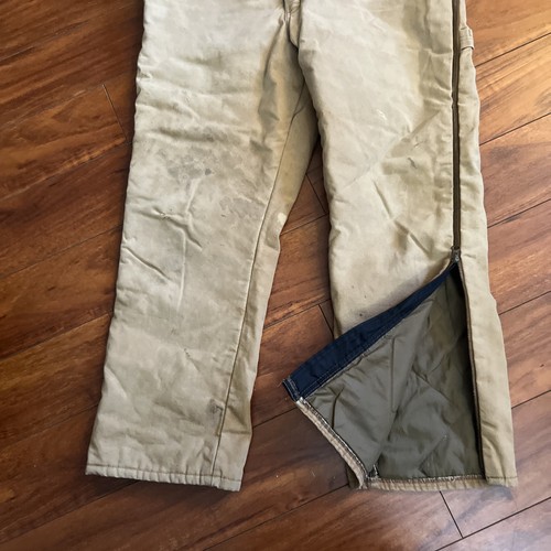 Vintage Walls Work Wear Duck Bib Overalls Insulated Men’s Large Short Brown EUC - Picture 6 of 14