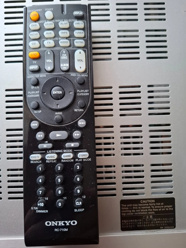 Onkyo TX SR 606, 7.1- AV Receiver, Silber mit Fernbedienung und Anleitung - Bild 4 von 4