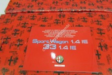 MANUALE ALLEGATO AL LIBRETTO USO E MANUTENZIONE ALFA ROMEO 33 1.3 IE SPORT