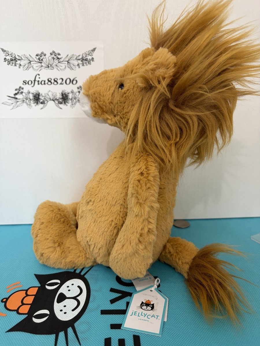 AUTHENTIC Jellycat Medium Bashful Lion- NWT- FAST SHIP | eBay