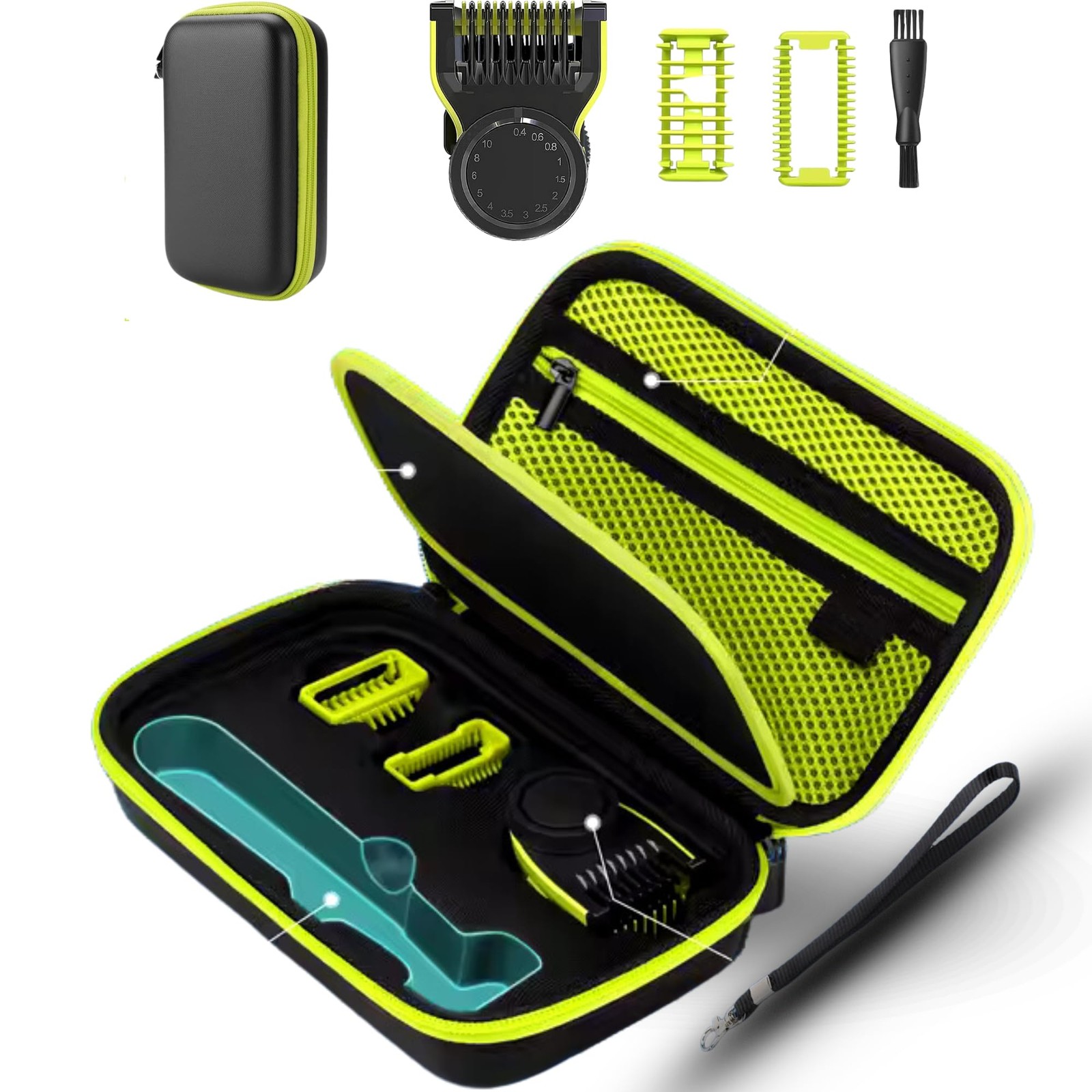 Giulia Beauty Kit One Blade QP2520: Pettine 14-in-1 e Custodia Rigida
