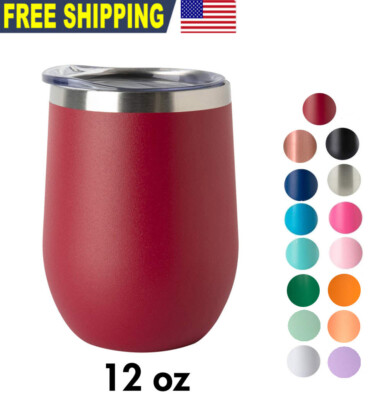 #ad #ad Wine Stainless Steel Tumbler 12oz Sip Lid Vacuum Double Wall Insulated $56.89