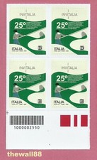 ITALIA 2025 INVITALIA  Agenzia Investimenti Sviluppo QUARTINA CODICE A BARRE BSx