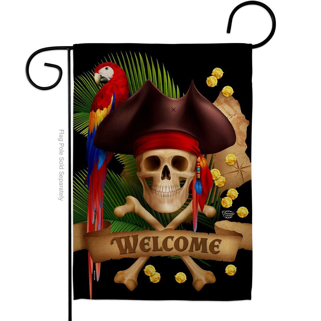 Two Group Don't miss the campaign Flag Pirate Ahoy w Coastal San Jose Mall Decor Bird Mate