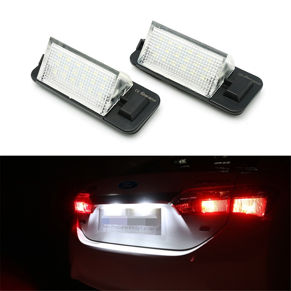 2PC Fit for BMW 3 Series E36 318i 318is Bulbs Led License Number Plate