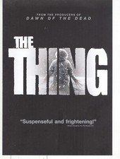 No Disc No Case ORIGINAL COVER ART The Thing 2012 DVD Cover Joel Edgerton