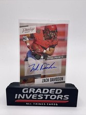 2021 PANINI PRESTIGE ZACH DAVIDSON RC ROOKIE AUTOGRAPH AUTO