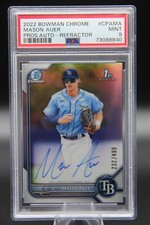 Mason Auer 2022 Bowman Chrome #CPAMA refractor auto /499 PSA 9