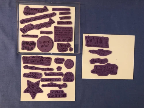 Rubber Stamp Sets Unmounted Bundle x 8 - Picture 4 of 10