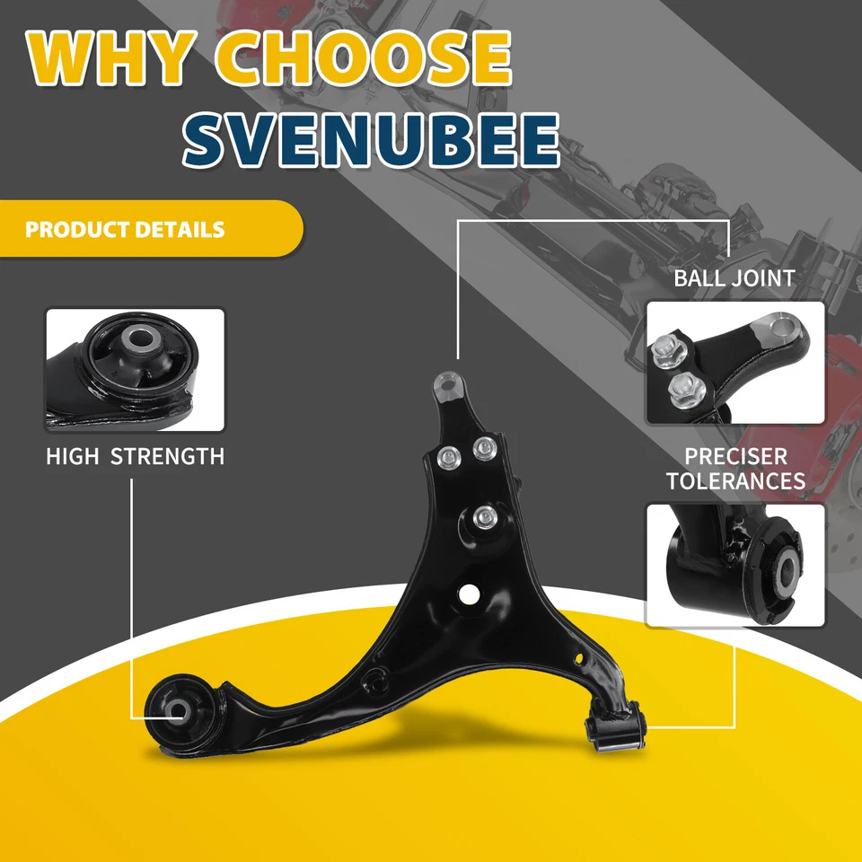 4Pcs Front Lower Control Arms for 2010-2013 Kia Forte Koup 2012-2013 Forte5 - Image 4 of 4