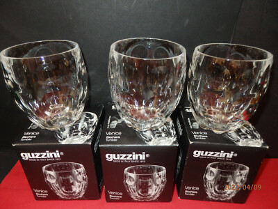 3 GUZZINI VENICE TUMBLER Trinkgefäße OVP