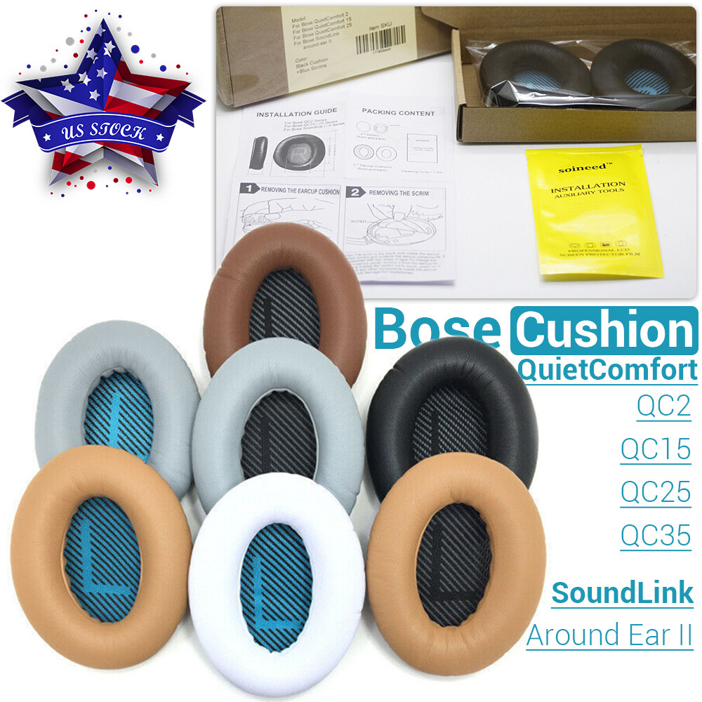 Ear Pads Soft Cushion Replacement For Bose QuietComfort QC2 QC15 QC25 QC35  AE2