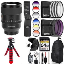 Sony FE 135mm f/1.8 GM Lens 13 Piece Filter  More- 64GB Kit