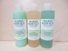 MARIO BADESCU ENZYME CLEANSING GEL A.H.A BOTANICAL BODY SOAP SEAWEED LOTION