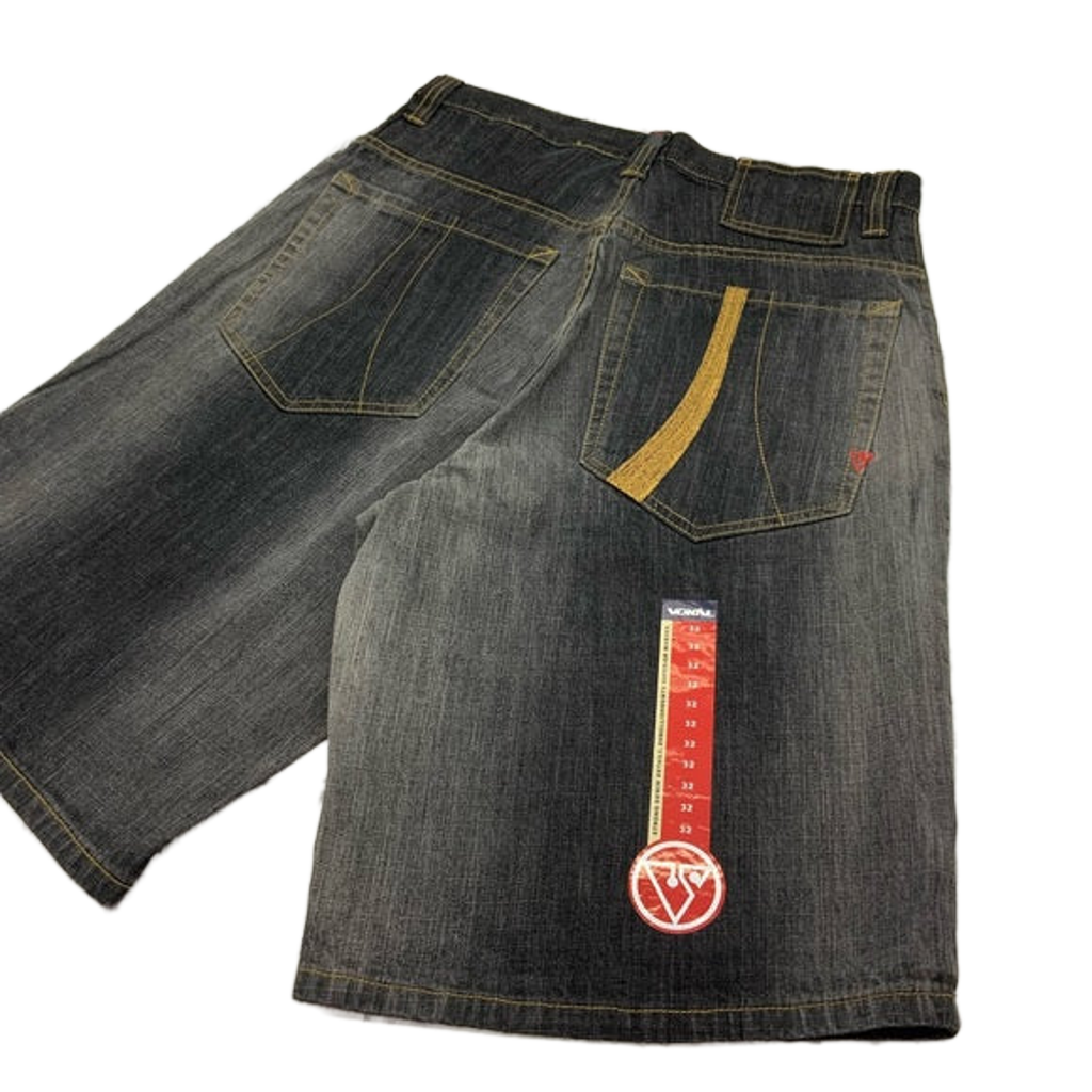 Men's Vokal by Nelly Black | Wheat Denim Shorts NWT | eBay