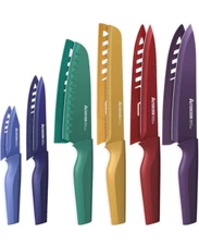 Knife Set, 12 Pcs Color-Coded Kitchen Knife Set