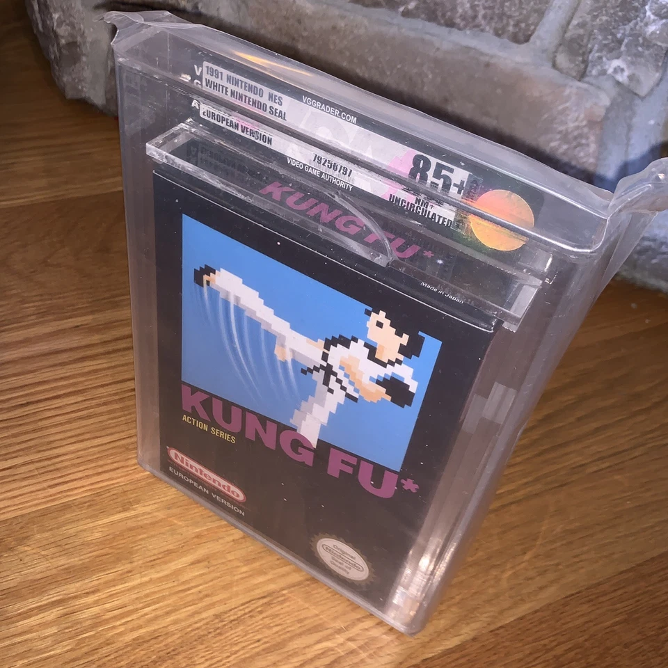 Nintendo NES Kung Fu European Version VGA Graded 85+ Uncirculated Black Box Pal - Image 3 of 3