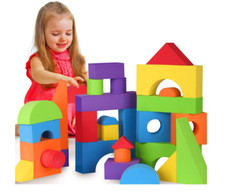 Giant Foam Blocks 30 Pcs for Toddlers Waterproof, Non-Toxic  Preschool Toys