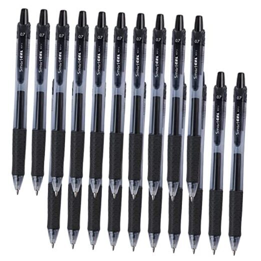 45 Pack Black Gel Pens, Retractable Medium Point Gel Ink Pens Smooth Writing