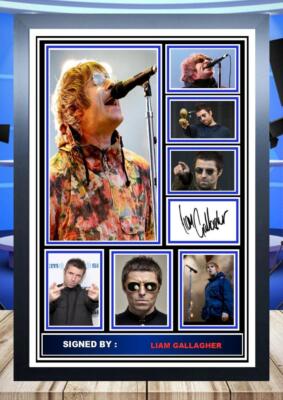 Liam Gallagher signed photograph オフィシャル 349) liam gallagher signed unframed/framed photograph reprint