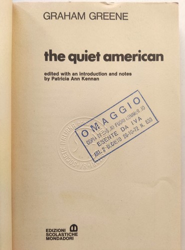 Libro The Quiet American Graham Greene Edizioni Scolastiche Mondadori 1977 (L79) - Picture 3 of 5
