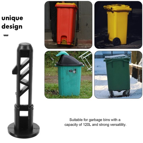4 Stück Outdoor-Mülleimerverschlüsse, Mülleimerverschlüsse mit Rädern, Deckel, - Bild 7 von 12