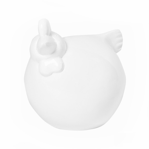 Dekohuhn S Weiß Huhn Dekofigur Figur Dekoration Gartendeko Deko Fiberglas Garten-image