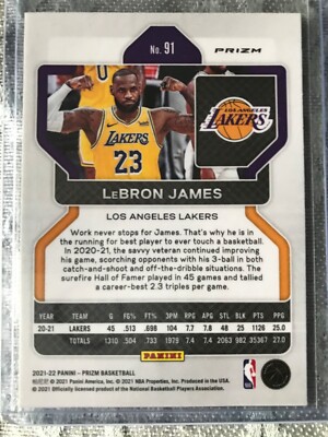 LeBRON JAMES RED WHITE & BLUE PRIZM! 2021-22 PANINI PRIZM